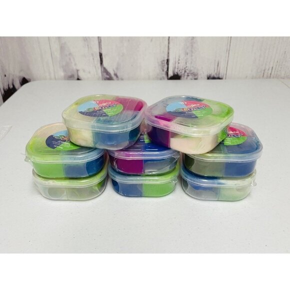 8 Slime Lot Flayfoam Surprise 4 Color Green Blue Novelty Shape RD Play Gift Fun - Picture 1 of 4